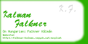 kalman falkner business card